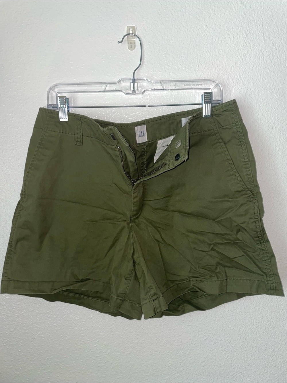 GAP Olive Green High-Rise Shorts